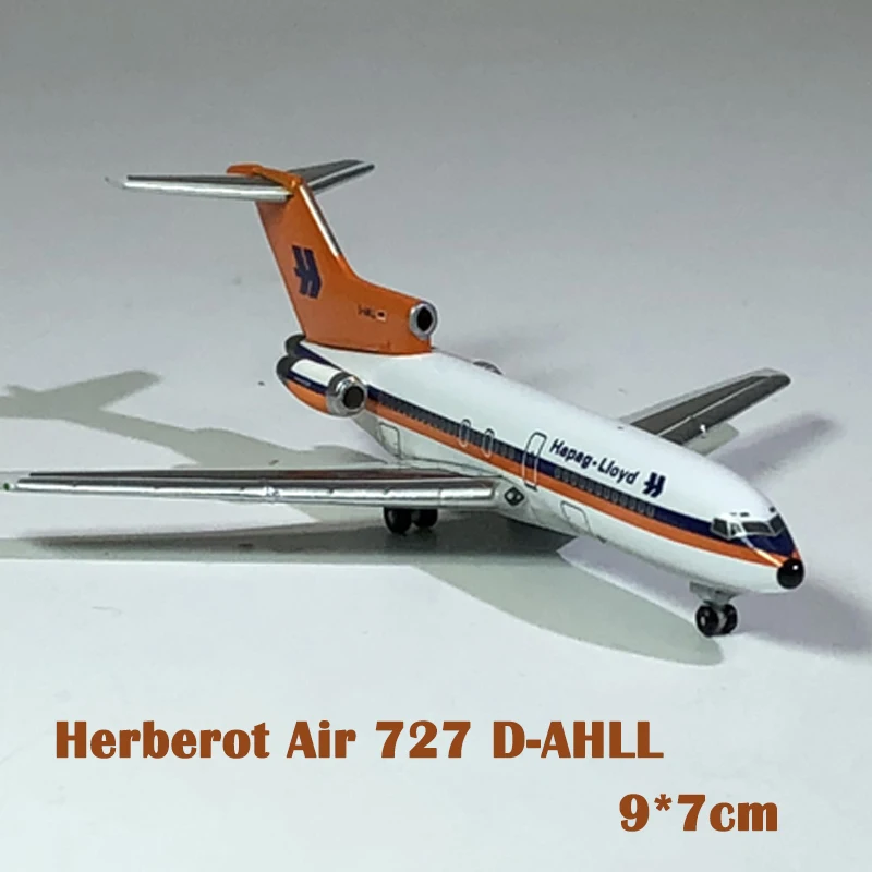 1:500 оригинапосылка Heberot Air 727 D-ahll из сплава пассажирский самолета статический