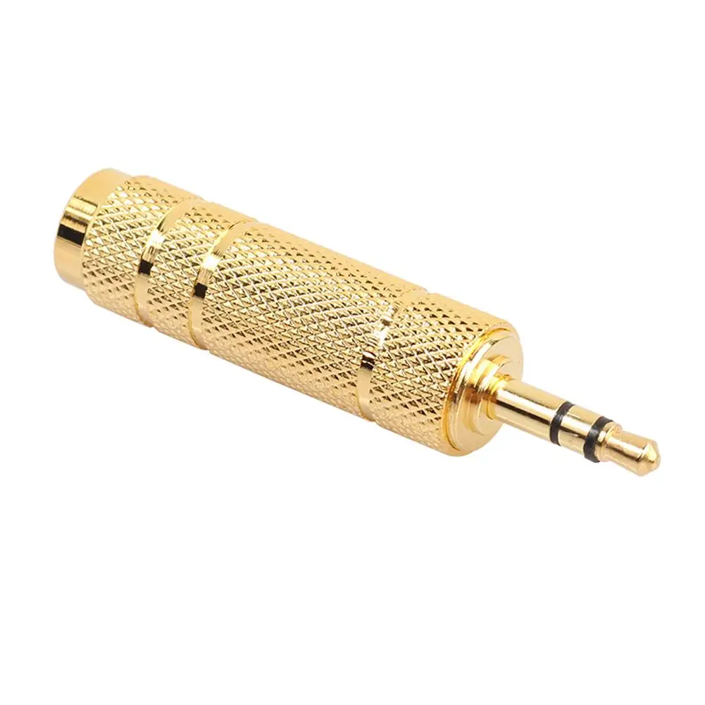 Universal Audio Connector: 6.35 mm Female to 3.5 mm Male-to-Female Adapter Plug
