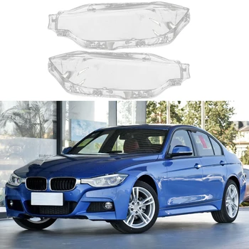 

Transparent Car Front Headlamps Lampshades Headlights Cover Lens For BMW 3 Series 316 320 328Li F30 F35 2016-2018
