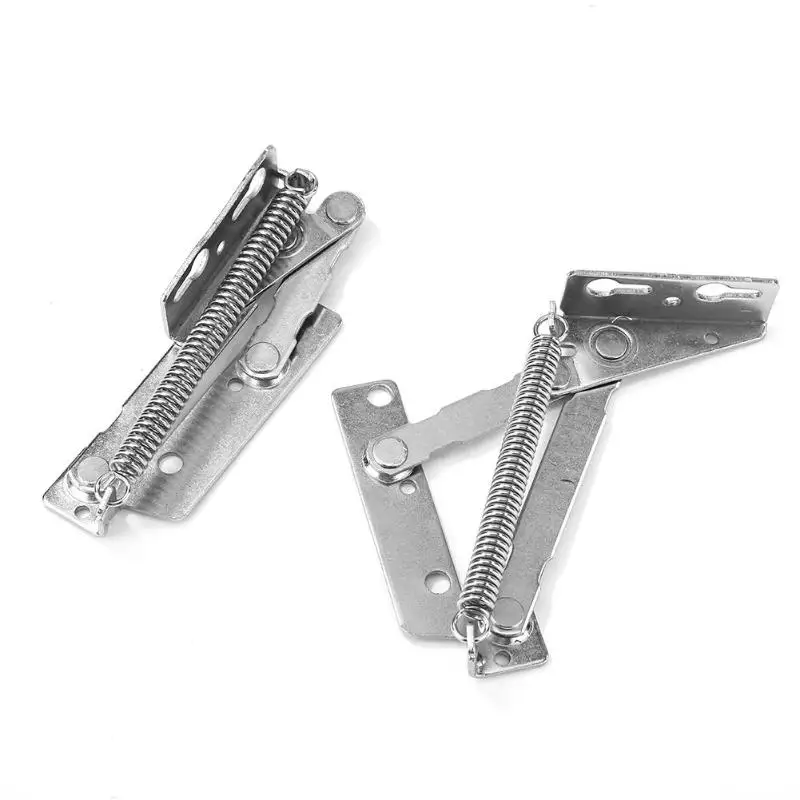  2pcs 80 Degree Sprung Hinges Cabinet Door Lift Up Stay Flap Top Support for Cabinet Door Sofa Hardw