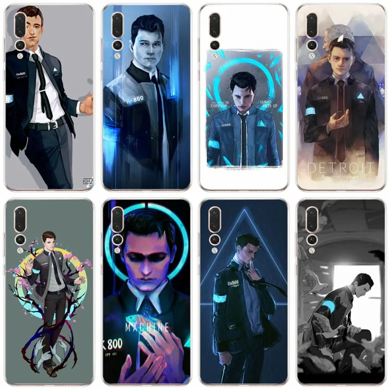 

Detroit Become Human RK800 Connor Soft Silicone TPU Phone Case For Huawei P9 P10 P20 PLUS P8 P9 P10 P20 P30 lite P20 P30 PRO