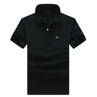 Polos à manches courtes pour Homme, S-5XL 100% coton, de haute qualité, décontracté, marque, broderie, mode, revers, été 4