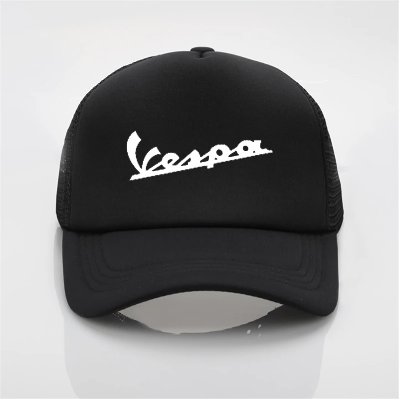 Кепка Vespa Мужская/женская с принтом модная бейсболка в сеточку защитой от