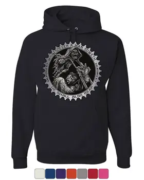

You Reap What You Sow Reaper Biker Hoodie Galatians 6:7 Death Sweatshirt