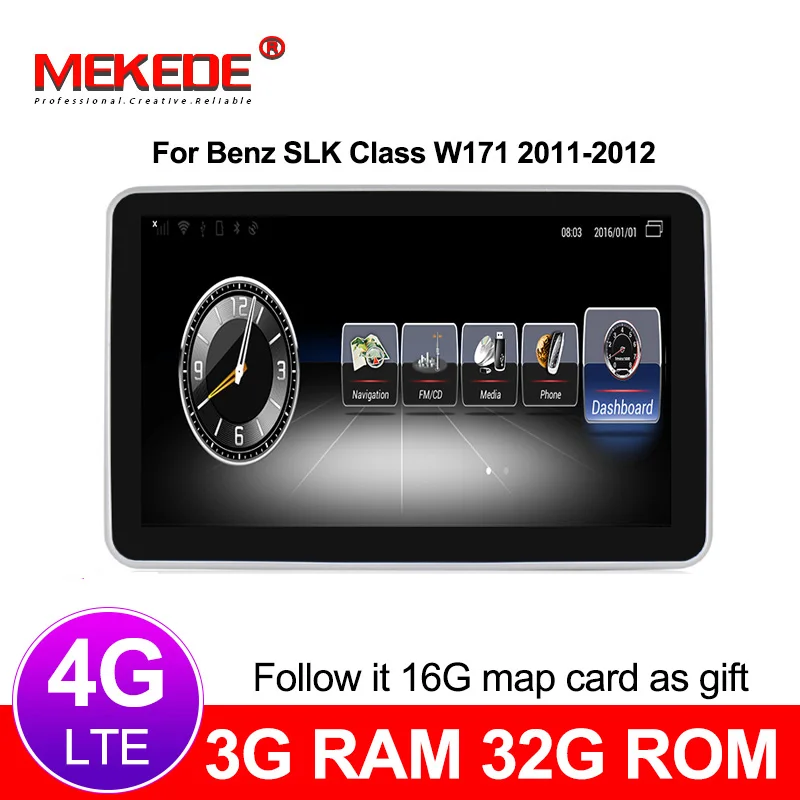 Cheap MEKEDE 4G lte Car Multimedia Player Android 7.1 Car DVD radio player For Benz SLK W171 R171 2011-2012 3G RAM 32G ROM BT wifi GPS 0 Cheap MEKEDE 4G lte Car Multimedia Player Android 7.1 Car DVD radio player For Benz SLK W171 R171 2011-2012 3G RAM 32G ROM BT wifi GPS 0