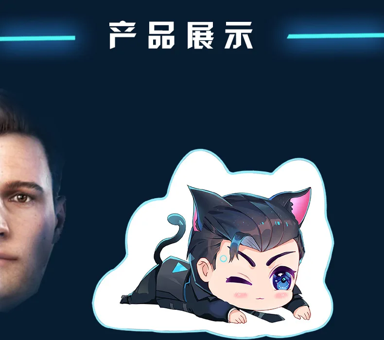 Игра DBH Детройт: стать человеком Коннор RK800 Подушка плюшевая хлопковая Мягкая кукла милая фигурка Косплей Подарочная бутафория Новинка