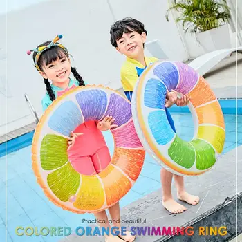 

Children'S Swimming Circle Swimming Circle Water Float PVC Sea Cushions Kids Swimming Circle Bathing Pool Neck Lollipop