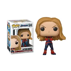 FUNKO POP Marvel Мстители эндшпиль капитан Марвел 459 # Виниловая фигурка Коллекционная модель игрушки для детей Рождественский подарок