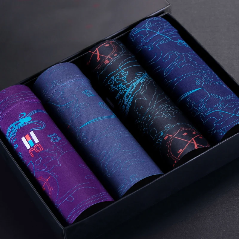 Трусы-боксеры мужские с принтом 1 шт./компл. | Мужская одежда