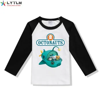 

LYTLM Octonauts Birthday Boys T Shirt Long Sleeves Kids Girls Toddler Child Clothes Adventure Squad Goals Kids Tops for Girls