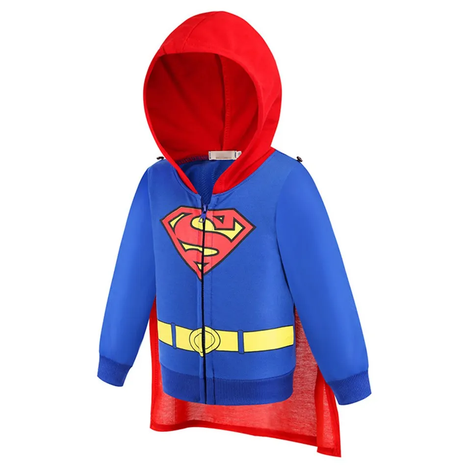 Детская куртка для мальчиков куртка супергерой Человек-паук Железный человек Тор Халк Капитан Америка куртка детская игрушка история Базз Лайтер Толстовка