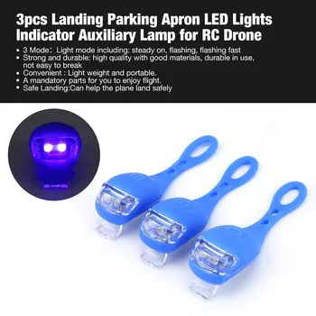 

3pcs Fish Shape Landing Parking Apron LED Night Lights Indicator Auxiliary Lamp Light for RC Drone Quadcopter Spare Parts sale