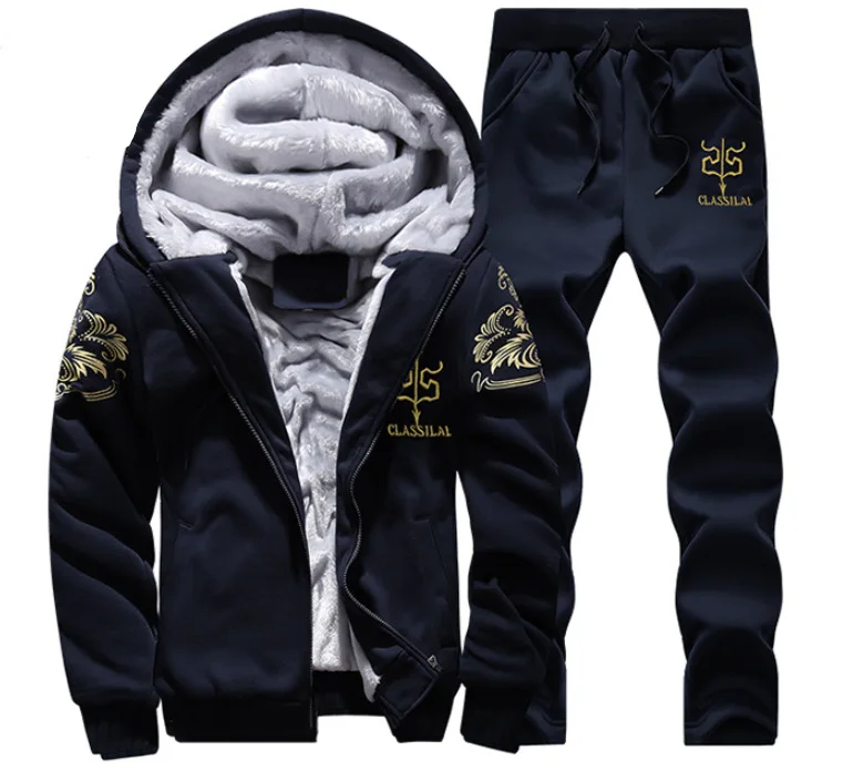 

2018 Autumn MEN'S Sport Suit Casual Sweatpants Long-sleeved Sweater Men's Pullover Fitness Suit Fashion
