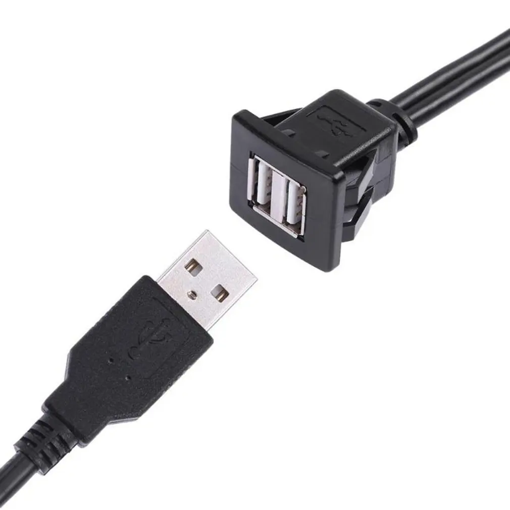 SB2.0 кабель для скрытого монтажа двойной/один USB порт удлинитель флеш приборная панель монтажный кабель для автомобиля лодки мотоцикла
