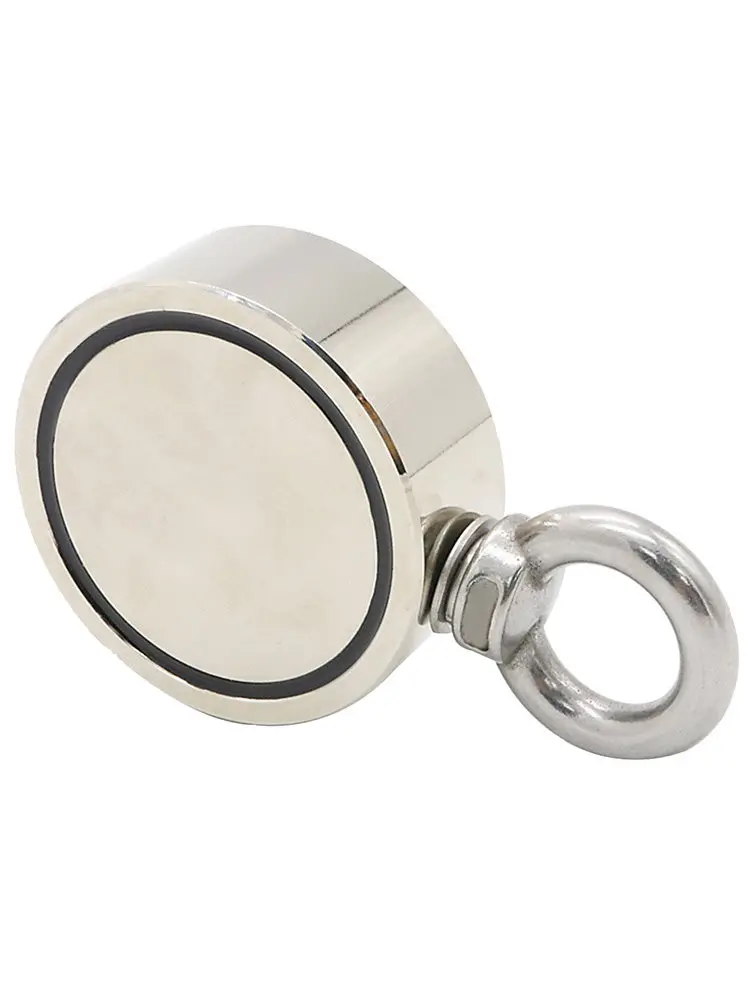 Редкоземельный круглый неодимовый речной магнит для рыбалки Eyebolt Pull Strong Force Salvage магнит стиль
