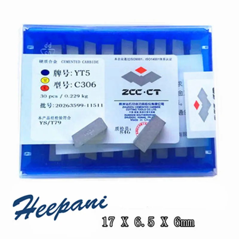 

30 шт. C306 YW2 / YT5 / YG8 / YT14 / YW1 / YT15 CNC внешние токарные вставки из цементированного карбида инструменты для резки паяное лезвие