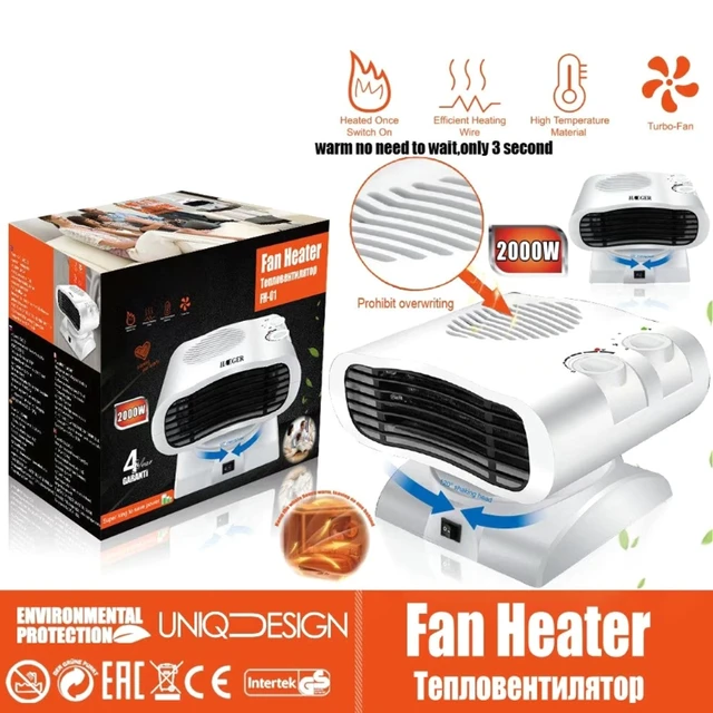 Space Heater Fan Combo