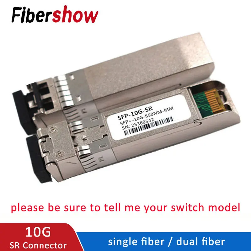 

SFP+ 10Gb SFP SR for SFP-10G-SR 10GBASE-SR Fiber Optic SFP Transceiver Module single fiber