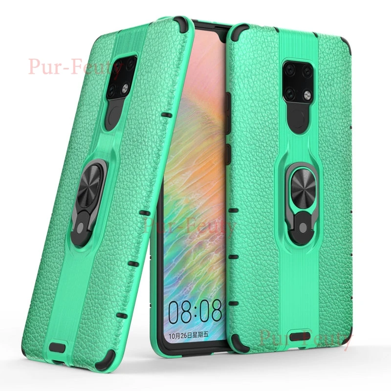 Case On The For Huawei Mate 20X EVR-L29 Mate20X Armor Soft Silicone Bumper Magnetic Ring Armor Case For Huawei Mate 20X EVR AL00