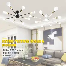 Ретро E27 Chander огни винтажный светодиодный люстры Промышленный Эдисон 8 ламп люстра светильник белый лампа в комплект не входит 85-265 в
