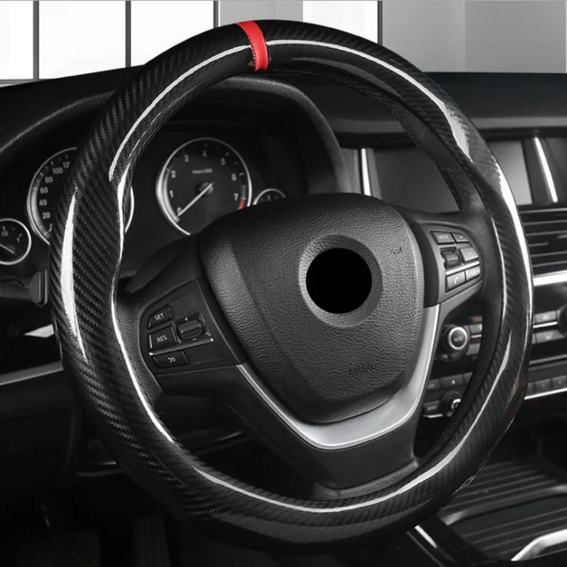 D/O форма Чехол рулевого колеса автомобиля для Renault Clio Megane Alaskan Talisman Kadjar kapptur Koleos Scenic углеродного волокна кожи