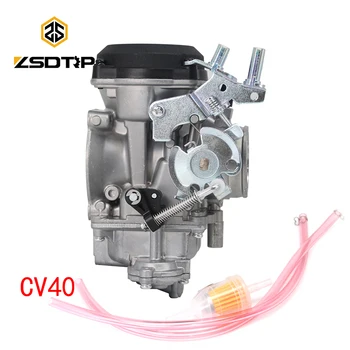 

ZSDTRP For Harley Glide FatBoy XL883 Twin Cam XL1200 Evolution CV40 Motorcycle Carburetor Engine Carb 40mm CV Carburetor