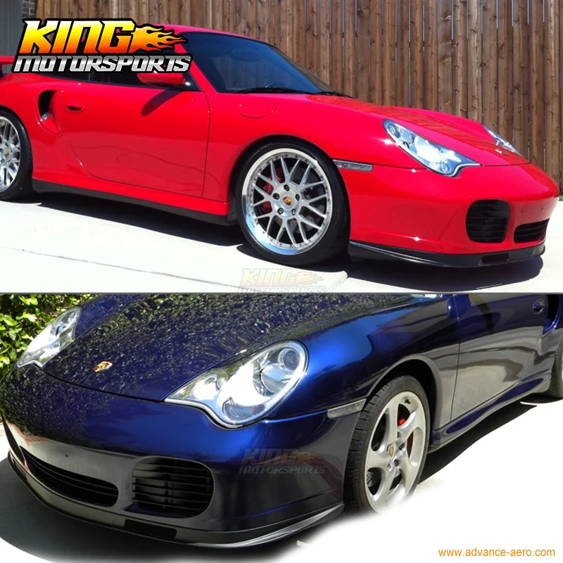 Cup Spoiler Lèvre Front Approche adapté pour Porsche 911 Carrera 997.1 Noir Haut
