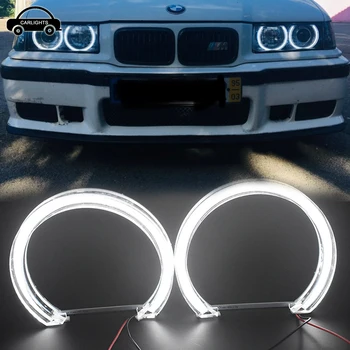 

4X131MM White DTM Angel eyes Headlight lamp for BMW E36 E38 E39 E46 M3 Car styling accessories Halo ring DRL