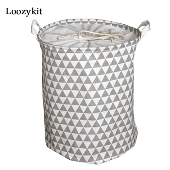

New Large Laundry Bag Clothes Storage Baskets Home Clothes Print Bags Kids Toy Storage Household Folding Laundry Basket