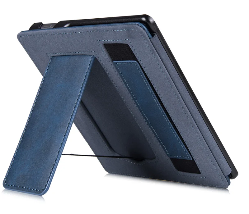 Stand Case for All-new Kindle Oasis 3(10th Generation, Release Only)-PU Leather Cover with Hand Strap and Auto Sleep/Wake