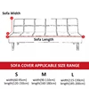 sofa bed cover folding sofa covers spandex stretch elastic material double seat cover slipcovers for living room geometric print 2