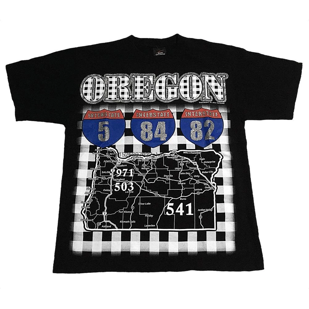 Vintage Oregon Interstate T Shirt | Мужская одежда