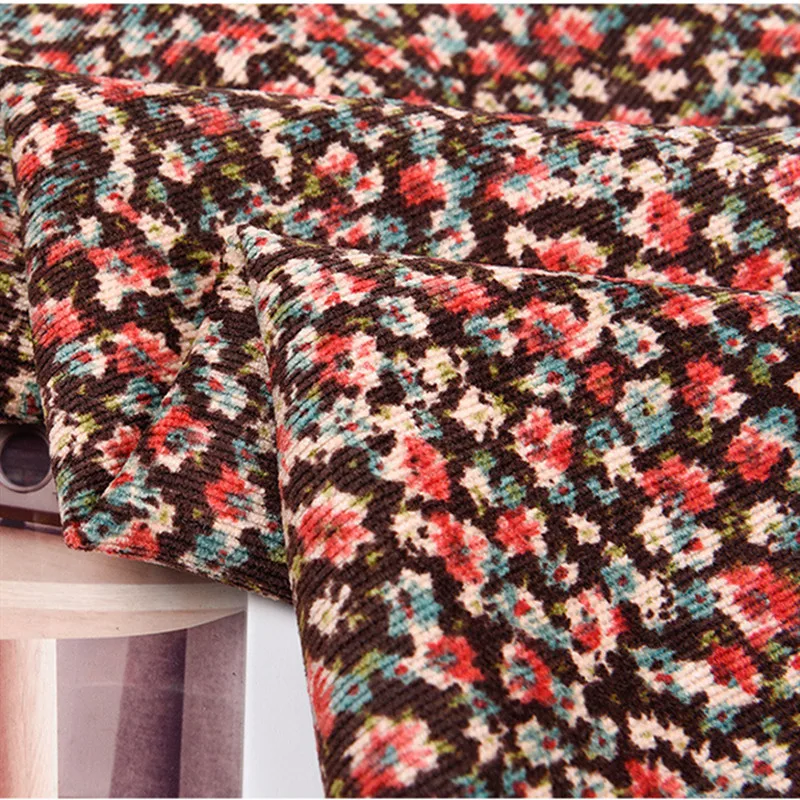 Half Meter Autumn Winter New Design Little Flower Print Cotton Corduroy Fabric For Shirt Coat Face Shoe Surface T1498 Half Meter Autumn Winter New Design Little Flower Print Cotton Corduroy Fabric For Shirt Coat Face Shoe Surface T1498