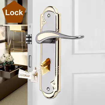 

Universal Aluminum Alloy Door Lock Set Mortise With Handle Hardware Rust Proof Security Bedroom Lever Latch Door Lock
