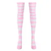 Long Stripe Adorable Anime Tight High Over Knee Pink Blue White For Women Girl Cosplay Student Kawaii Lolita Cotton Stockings ► Photo 2/6