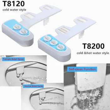 

Nozzle Hot Cold Water Spray Non-Electric Bidet Bathroom Toilet Seat Accessory T8100 Single Cold Single Spray