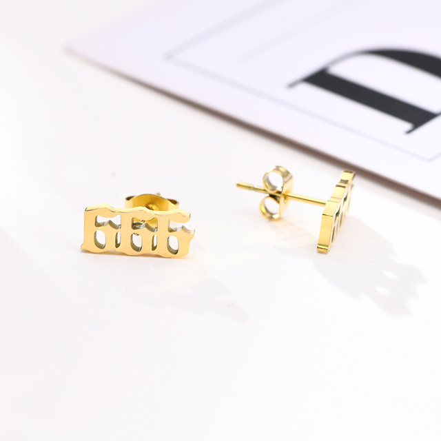 Earrings, Angel Number Earring 111 222 333 444 555 666 777 888 999, Women Earring, Christmas Gift, BFF Gift, Teacher Gift