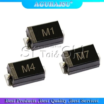 

2000PCS SMA Rectifier diode 1N4001 M1 1N4004 M4 1N4007 M7 FR107 RS1M FR207 RS2M HER108 US1M SF18 ES1J SF14 ES1D DO-214AC
