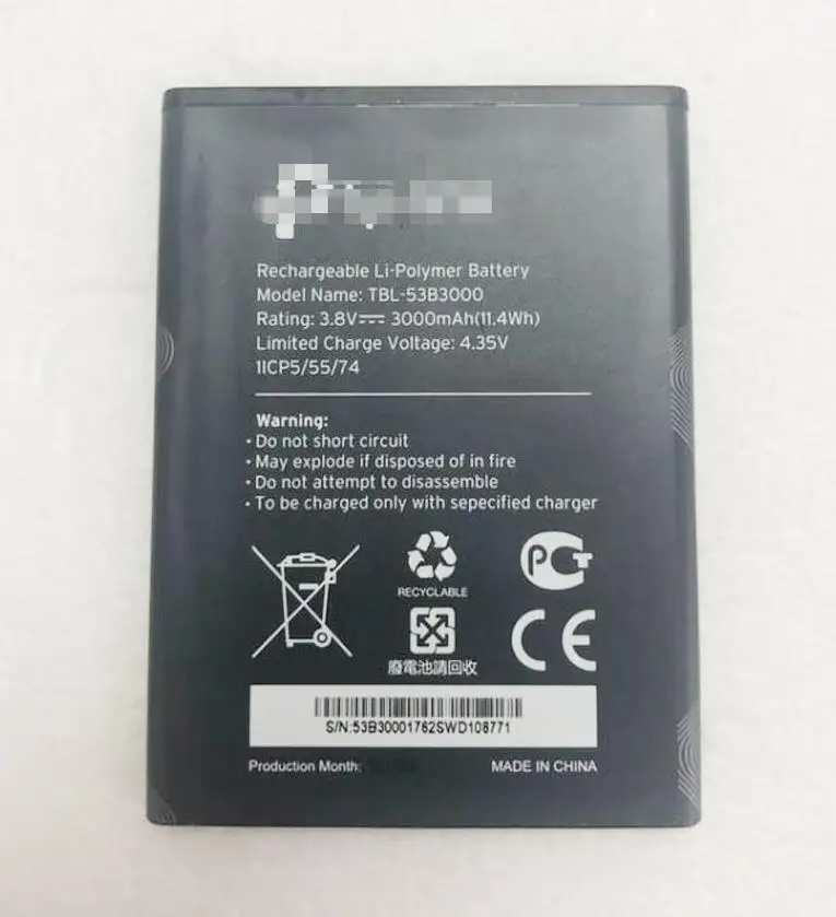 Nuova Batteria Originale 3.8V 3000Mah/11.4Wh Tbl-53B3000 Per Tp-Link M7650 M7450 Router Wifi Li-Ion Bateria Batterie Ai Polimeri Di Litio