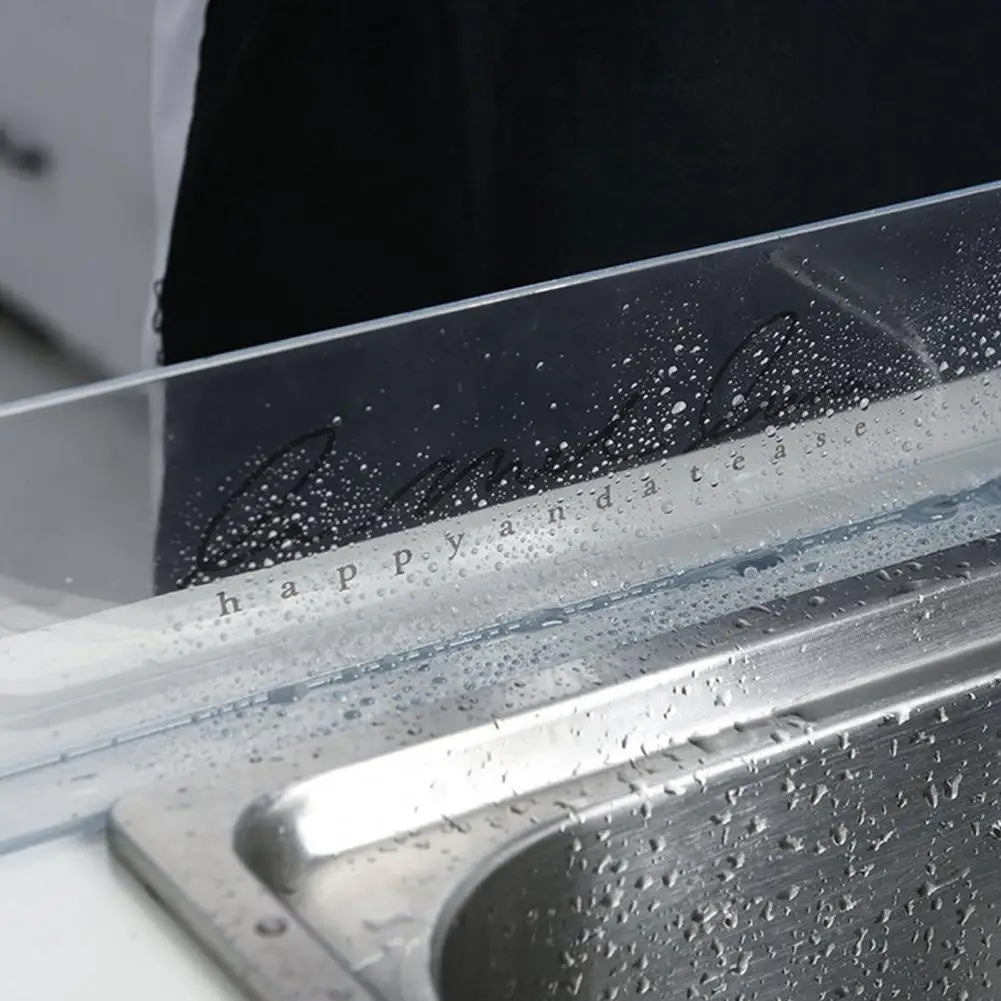Sink Water Splash Guard TPR Waterproof Screen Dish Fruit Washing Board Washing Water Barrier with Sucker Specialty Kitchen Gadg