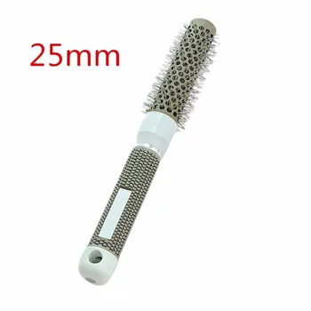 

New 1pc 5Sizes Gray Ceramic Ionic Comb High Temperature Resistant Round Combs Iron Radial Brushes Curly Hairbrush Hair SalonTool