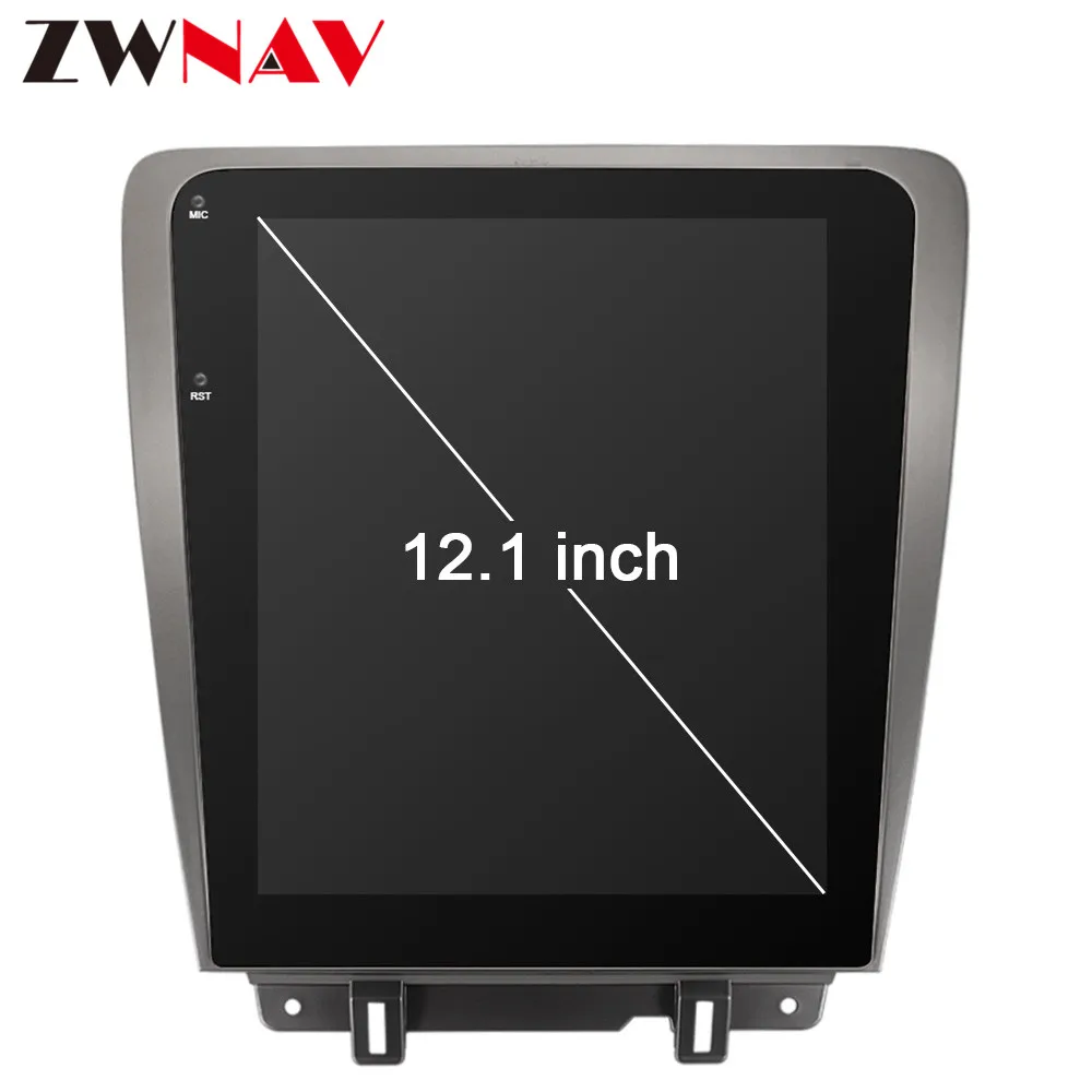 Flash Deal 12.1" Tesla style Car GPS Navigation Multimedia Play for Ford Mustang 2010 2011 2012 2013 2014 Radio auto stereo screen Free Map 2