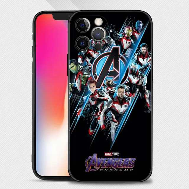 Case For Apple iPhone 13 12 11 Pro Max 13 12 Mini XS Max XR X 7 8 Plus 6 6S SE 2020 Cover Marvel Superheroes The Avengers Hero B09
