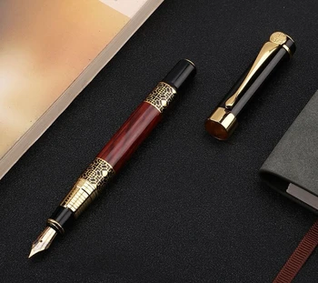 

Metal Ink Fountain Pen Automatic ink supply student pen Writing pen Gift box