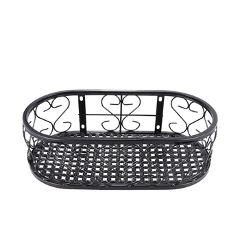

1pc Iron Hanging Flower Stand Storage Rack Plant Bracket for Outdoor