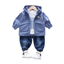 Sweat Shirt à capuche et pantalon pour garçon et fille, vêtements pour bébés, survêtement de dessin animé, nouvelle collection printemps automne pièces/ensembles