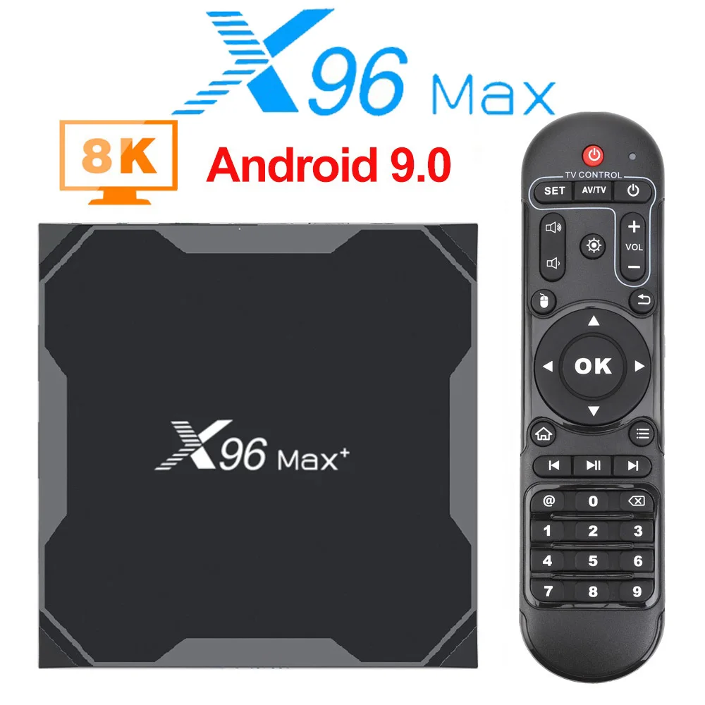 

Original X96 Max Plus Smart TV BOX Android 10.0 Quad Core Amlogic S905X3 Wifi 1000M BT 4K TV BOX PK H95 T95 X96MAX Set Top Box