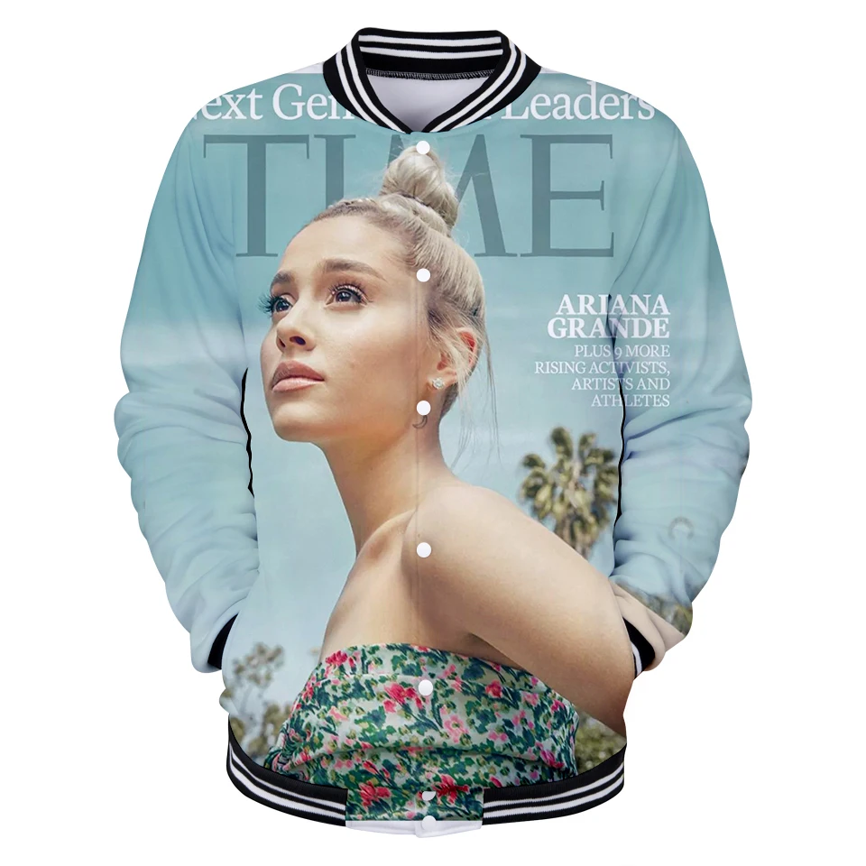 Ariana Grande drop shopping Новая бейсбольная форма 3D для мужчин/женщин Весенняя Повседневная Бейсбольная Куртка Harajuku одежда 4XL