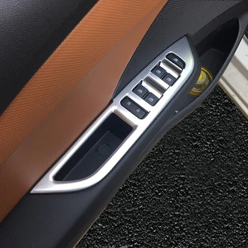 

For Chevrolet CAVALIER 2017-2019 ABS Matte Car Door Window glass Lift Control Switch Panel fit LHD Covers Trim Accessories 4pcs