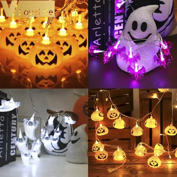 

Cute Halloween Led String Light Pumpkin Ghost Skull Decorative Lights Fairy 20LED Outdoor Indoor Decoration